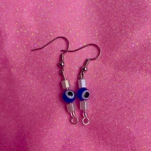Evil Eye Radiant Earrings🧿🤍🪩